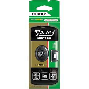 Fuji film camera QuickSnap disposable camera 400 One-Time-Use 27shoot 32mm film camera Japan Limited Model & SOLOFIS Cleaner (3 Pack)