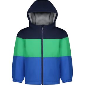 Carter's baby boys Lined Midweight Fleece Jacket, Navy and Green, 18 Months US