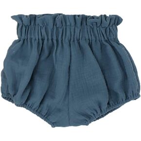 Baby Girls Ruffle Cotton Gauze Bloomer Shorts Infant Toddler Solid Color Summer Loose Harem Shorts