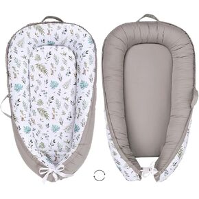 غطاء أريكة للأطفال حديثي الولادة، غطاء أريكة للأطفال حديثي الولادة لمدة 0-12 شهرًا، غطاء عش الطفل المحمول، غطاء مقعد ناعم ومسامي للرضع من سناجل مي لأرضية الأطفال حديثي الولادة (ورقة) in Kuwait