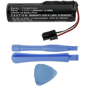 3400mAh Extended T123682016VK Battery Replacement Compatible with Logitech Ultimate Ears UE Boom 3 Wireless Waterproof Bluetooth Speaker