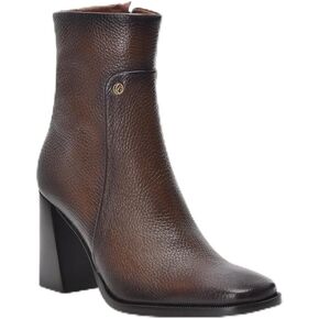 FRANCO CUADRA Women's Bootie in Genuine Deer Leather Brown