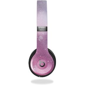 Glossy Glitter Skin Compatible with Beats Solo 4 - Pink Diamond - Premium 3M Vinyl Protective Wrap Decal Cover - Easy to Apply | Crafted in The USA by MightySkins