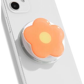 OnTheGrip لطيف بلون زهرة الأقحوان تصميم قابل للطي للهاتف المحمول حامل حامل للهواتف الذكية اللوحية ملحقات الهاتف الخليوي (الوردي)