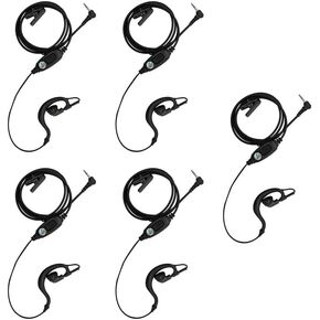 2.5mm g Shape earpiece with ptt mic for hyt tc320 tc310 (5pack)