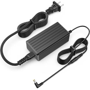 Power Cord for LG Monitor Power Supply for LG Electronics 19" 20" 22" 23" 24" 27" 32" Monitor Widescreen HDTV 19V DC Power Cord Replacement LG Monitor Charger Adapter