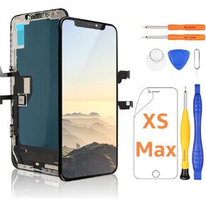 Yodoit for iPhone Xs Max Screen Replacement Kit LCD COF FHD Black 6.5 inch Display 3D Touch Digitizer Full Assembly with Repair Tool for Model A1921, A2101