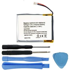 300mAh 361-00034-02, FLPB342735-P1 Battery for Garmin Fenix 3 and Fenix 3 HR Fitness GPS Smartwatch