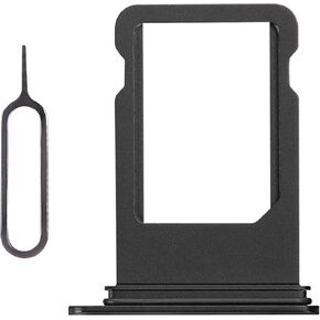 Black Single SIM Card Slot Tray Replacement for iPhone SE 2nd Generation 2020 Card Holder Adapter Single SIM Version with SIM Ejector for SE 2020 SE2 A2275, A2296, A2298