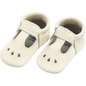Freshly Picked First Pair Baby Girl Mary Jane Shoes - Leather Baby Moccasins - Soft Sole Baby Shoes, Infant Shoes, Crib Shoes