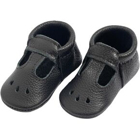 Freshly Picked First Pair Baby Girl Mary Jane Shoes - Leather Baby Moccasins - Soft Sole Baby Shoes, Infant Shoes, Crib Shoes