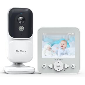 NeoView Video Baby Monitor - 2.8" Screen, 2-Way Audio, Video Loop Recording, Night Vision, Real-Time/VOX Monitoring, Temperature Sensor, Lullabies, Belt Clip Design (Supports Up to 128GB)