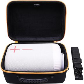 LTGEM Hard Travel Carrying Case for Ultimate Ears EPICBOOM Portable Wireless Bluetooth Speaker with Shoulder Strap(Inside: 10.3" x 7.4" x 3.5"), Case Only, Black