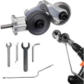 T TOVIA Electric Drill Plate Cutter, T TOVIA Electric Drill Shears, Precision Cutter for Cutting Iron, Steel, Copper, Aluminum, White Sheet (PAT02 W/Handle)