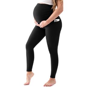 سراويل Walifrey النسائية للحمل مع جيوب فوق البطن، سراويل اليوغا أثناء الحمل، سراويل رياضية للتمرين