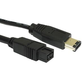 AYA 10Ft (10 Feet) FireWire Cable IEEE-1394b 9pin-6pin 800/400Mbps Compatible with Windows, Mac, Sony iLink