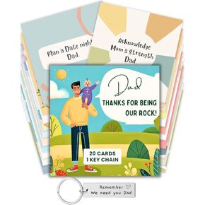Postpartum Gift for New Dads for Postpartum Care Package for Moms, New Dad Affirmation Cards, New Dad Gifts, New Parents Gifts for Couples, Dad baby Shower