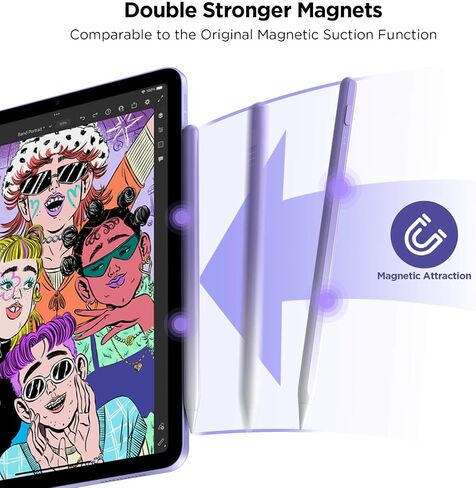 DEGGE Stylus Pen for iPad 2018-2026, 15Mins Fast Charge for Apple Pencil | Palm Rejection, Compatible with iPad A16 11/10/9/8/7/6, iPad Pro M5/M4/12.9"/11", iPad mini 7/6/5, iPad Air M3/M2/5/4/3 in Saudi Arabia