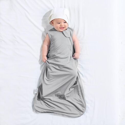Rayon Made From Bamboo Sleep Sack 0.5 Tog 6-12 Months Summer Sleep Sack 2-Way Zipper Super Soft Viscose Sleeping Bag Lightweight Baby Wearable Blanket Thin (2 Pack) in Saudi Arabia