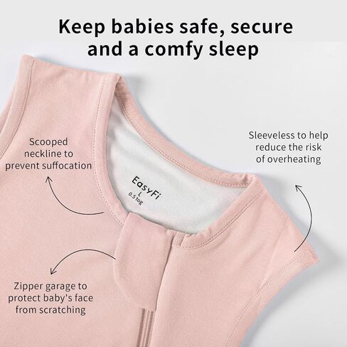 Rayon Made From Bamboo Sleep Sack 0.5 Tog 6-12 Months Summer Sleep Sack 2-Way Zipper Super Soft Viscose Sleeping Bag Lightweight Baby Wearable Blanket Thin (2 Pack) in Saudi Arabia