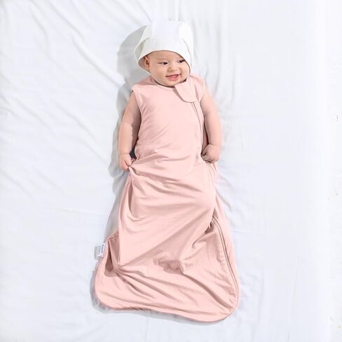 Rayon Made From Bamboo Sleep Sack 0.5 Tog 6-12 Months Summer Sleep Sack 2-Way Zipper Super Soft Viscose Sleeping Bag Lightweight Baby Wearable Blanket Thin (2 Pack) in Saudi Arabia