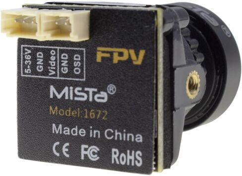 كاميرا FPV 2000TVL 1/1.8 بوصة ضوء النجوم HD 5MP 2.1 مللي متر عدسة 4:3/16:9 PAL/NTSC تدعم 5 فولت-36 فولت لطائرة RC FPV كوادكوبتر سباق بدون طيار in Kuwait