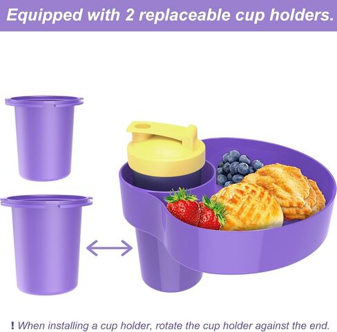 Kids Car Seat Snack Tray, Travel Tray for Kids Car Seat with Cup Holder, Toddlers Road Trip Essential Travel Snacks Food Plate Tray for Stroller, Safety Seats (Aqua green) in Kuwait