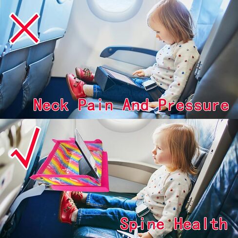 Kids Tray Table Cover with Portable Pockets, Airplane Travel Essentials for Kids, Toddlers, Adults, Airplane Must Haves for Kids, Travel Tray for Plane Train, Dinosaur in Saudi Arabia