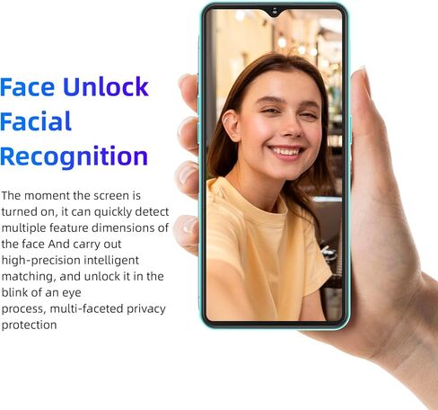 Xgody 13 Pro Unlocked Android Phone, 6.56 Inches HD Screen Cell Phone, 15MP+5MP Camera Smartphone, 4G LTE Dual SIM Slots Mobile Phone, 2GB+16GB, 3670mAh Battery, Face Unlock Smart Phone (Deep Blue) in Kuwait