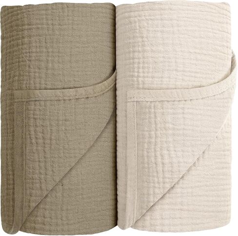 Muslin Swaddle Blanket Baby,100% Cotton Baby Receiving Blanket Soft Thin Baby Swaddle Blanket for Unisex Newborn 40x40in 2Pack (Navy Blue) in Saudi Arabia