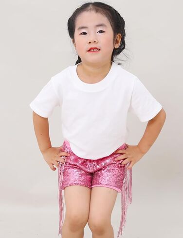 سراويل قصيرة للفتيات من Cilucu مصنوعة من الترتر للأطفال الصغار وحفلات سباركلي صيفية قصيرة للأطفال في عيد الهالوين in Kuwait