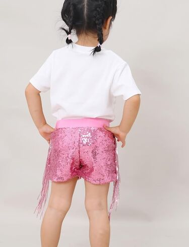 سراويل قصيرة للفتيات من Cilucu مصنوعة من الترتر للأطفال الصغار وحفلات سباركلي صيفية قصيرة للأطفال في عيد الهالوين in Kuwait