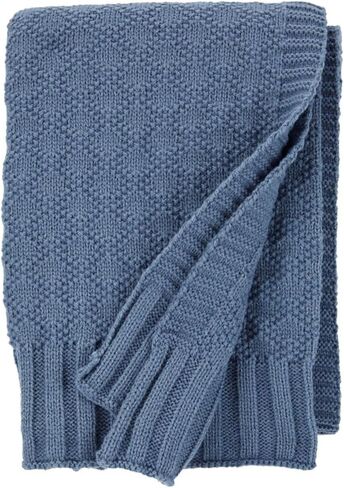 Carter's Unisex Textured Knit Blanket - 30'' x 40'' (Blue) in Saudi Arabia
