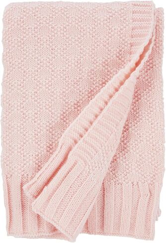 Carter's Unisex Textured Knit Blanket - 30'' x 40'' (Blue) in Saudi Arabia