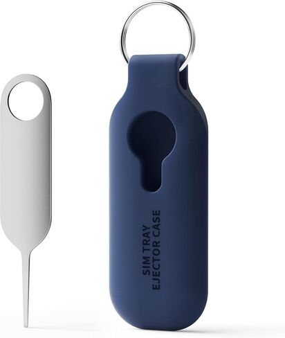 10 Pack SIM Card Tray Eject Pin Removal Tools Needles Opener-SIM Tray Ejector Case Protector with Detachable Keychain Charm,Suitable for All iPhone,Samsung and Other Smart Phones,Navy Blue in Saudi Arabia
