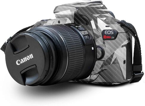 Carbon Fiber Skin Compatible with Canon EOS Rebel T7 Camera - Mono Camo - Premium 3M Vinyl Protective Wrap Decal Cover - Easy to Apply | Crafted in The USA by MightySkins in Saudi Arabia