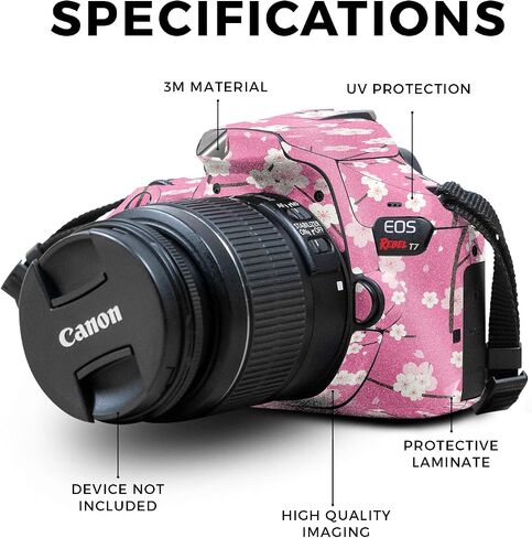 Carbon Fiber Skin Compatible with Canon EOS Rebel T7 Camera - Mono Camo - Premium 3M Vinyl Protective Wrap Decal Cover - Easy to Apply | Crafted in The USA by MightySkins in Saudi Arabia