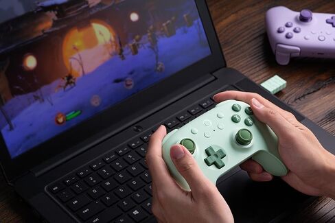 وحدة تحكم لاسلكية 8Bitdo Ultimate 2C لأجهزة الكمبيوتر التي تعمل بنظام Windows وAndroid، مع معدل اقتراع 1000 هرتز، وعصا التحكم ذات تأثير Hall ومشغلات Hall، ومصدات L4/R4 قابلة لإعادة التعيين (أرجواني) in Kuwait