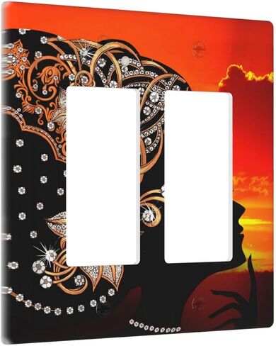 Watercolor Wild Flower Floral 1 Gang Decorative light switch plate Blank Wall Plate No Device Switchplate Electrical Faceplate for Nursery Bedroom Bathroom Decor in Saudi Arabia