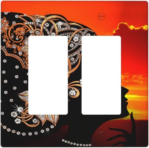 Watercolor Wild Flower Floral 1 Gang Decorative light switch plate Blank Wall Plate No Device Switchplate Electrical Faceplate for Nursery Bedroom Bathroom Decor in Saudi Arabia