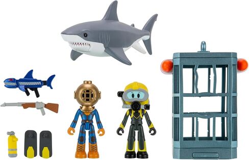 DevSeries Sharkbite 2: Shark Cage Game Pack - Two 2.75-Inch Action Figures with Accessories and Exclusive Virtual Item Code in Saudi Arabia