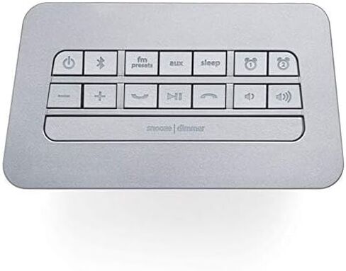 iHome iBT232 بلوتوث منبه مزدوج وراديو FM مع مكبر صوت وشحن USB - رمادي (أحدث طراز) in Kuwait