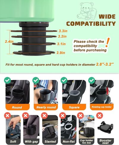 Kid Car Seat Tray with Bear Lid Adjustable Tablet Phone Holder for Family Travel, Car Seat Organizer Accessories Cup Holder Snack Tray, Roadtrip Essentials (Pink) in Saudi Arabia