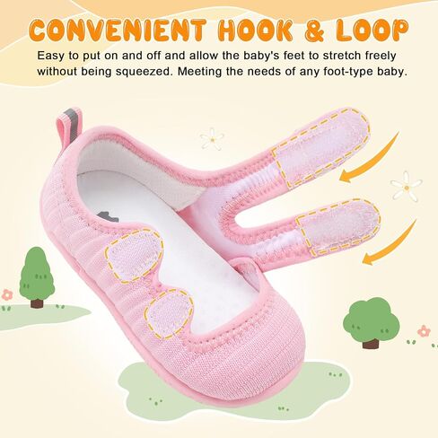 Besroad Baby Shoes Boys Girls First Walking Shoes Infant Crib Shoes Toddler Breathable Lightweight Sneakers with Dual Hook and Loops in Saudi Arabia