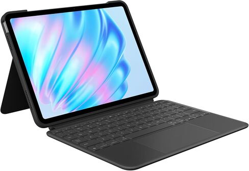 Logitech Combo Touch iPad Air 11-inch (M2) (2024), iPad Air (4th & 5th gen - 2020, 2022) Keyboard Case - Detachable backlit keyboard with kickstand - Midnight Black in Saudi Arabia