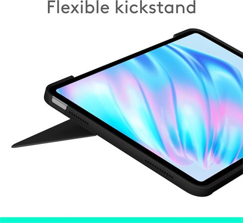 Logitech Combo Touch iPad Air 11-inch (M2) (2024), iPad Air (4th & 5th gen - 2020, 2022) Keyboard Case - Detachable backlit keyboard with kickstand - Midnight Black in Saudi Arabia