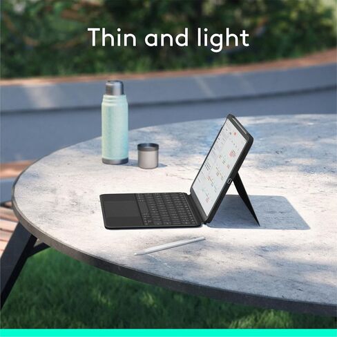 Logitech Combo Touch iPad Air 11-inch (M2) (2024), iPad Air (4th & 5th gen - 2020, 2022) Keyboard Case - Detachable backlit keyboard with kickstand - Midnight Black in Saudi Arabia