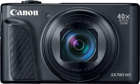 كاميرا Canon PowerShot SX740 HS مع زووم بصري 40x ومستشعر CMOS بدقة 20.3 ميجابكسل (الطراز الدولي، أسود) in Kuwait