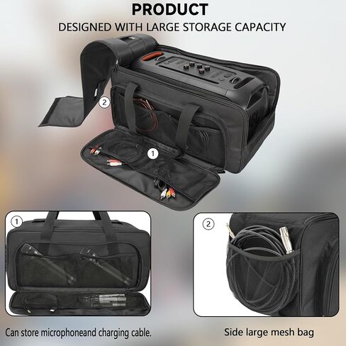 حقيبة حمل مكبر الصوت مقاس 21 بوصة × 10 بوصة × 10 بوصة مصممة لـ JBL PartyBox On The Go علبة تخزين متعددة الوظائف لمكبر الصوت in Kuwait