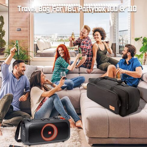 حقيبة حمل مكبر الصوت مقاس 21 بوصة × 10 بوصة × 10 بوصة مصممة لـ JBL PartyBox On The Go علبة تخزين متعددة الوظائف لمكبر الصوت in Kuwait